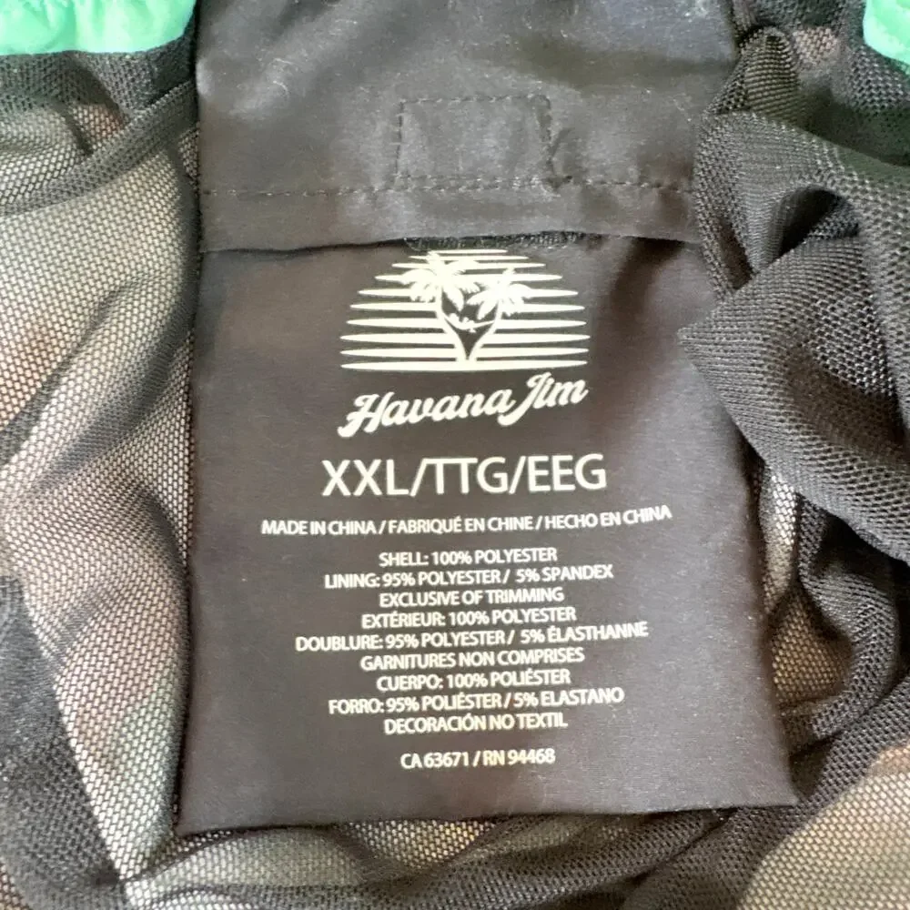 Havana‎ Jim Men's Tropical Swim Trunks Size XXL New With Tags